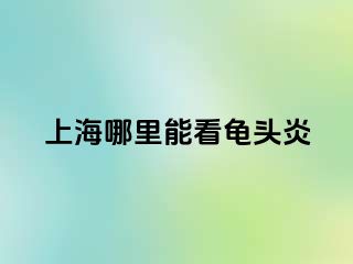上海哪里能看龟头炎