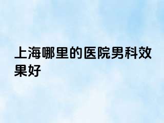 上海哪里的医院男科效果好