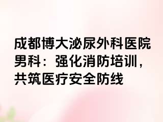 成都博大泌尿外科医院男科：强化消防培训，共筑医疗安全防线
