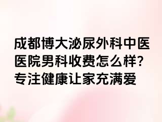 成都博大泌尿外科中医医院男科收费怎么样？专注健康让家充满爱